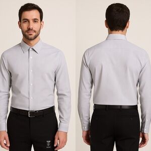 Calvin Klein Light Gray Dress Shirt